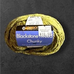 Berroco Blackstone Tweed Chunky #6631 green clover lot of 11 wool,mohair,angora